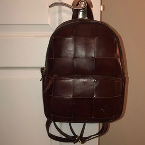 Small brown leather Patricia Nash backpack